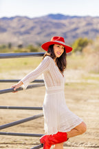 Red Western Hat