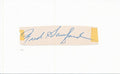 Fred Sanford NY Yankees d. 2011 Signed/Auto Cut Signature on Index Card 150980