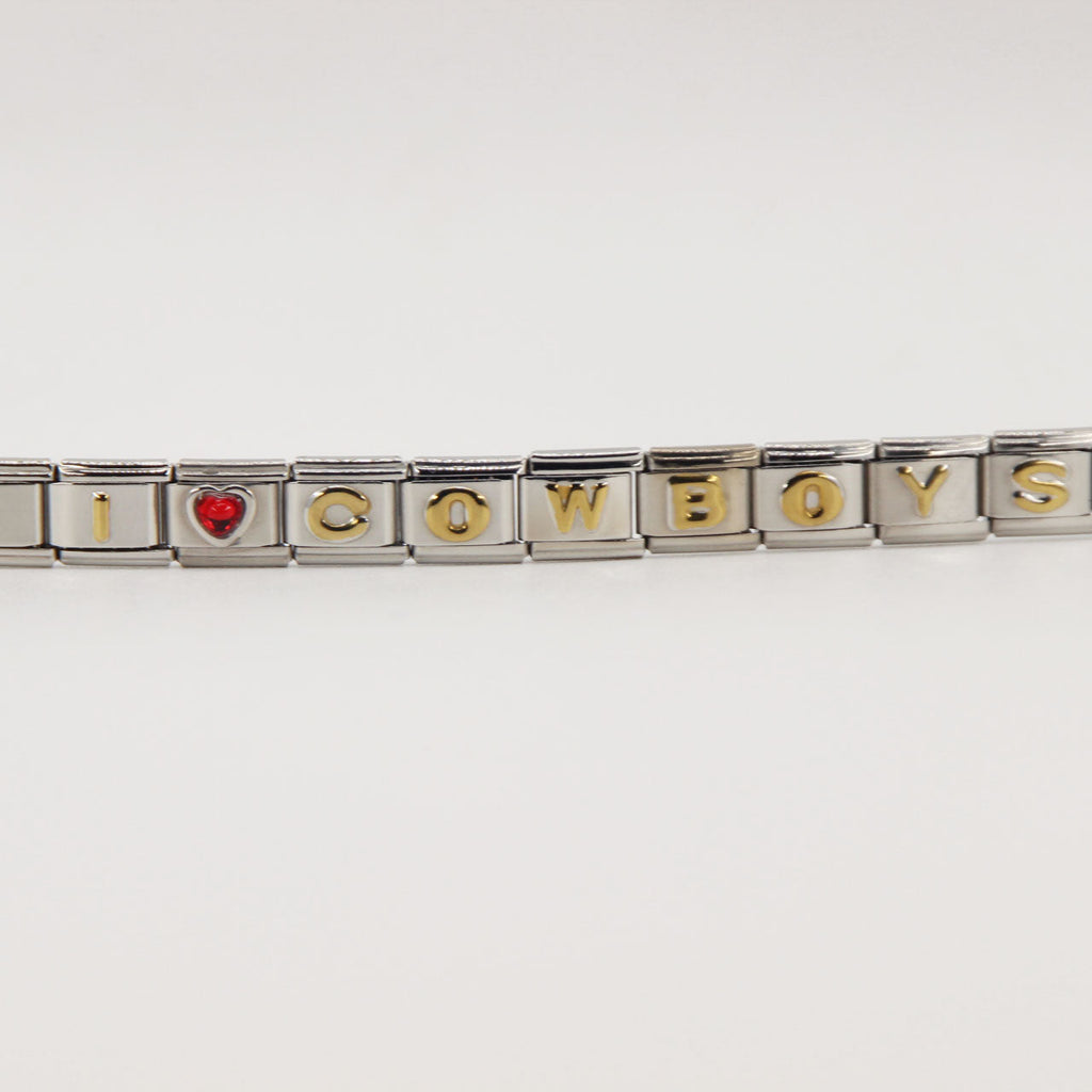Dallas Cowboys Italian Charm Bracelet – DIY Custom Gift for Fans