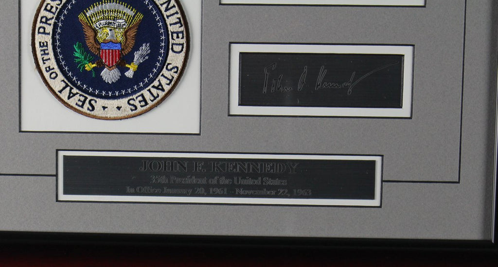 John F. Kennedy Framed Tribute w/Laser Engraved Autograph