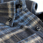 Sean Long Sleeve Checked Pocket Shirt // Black