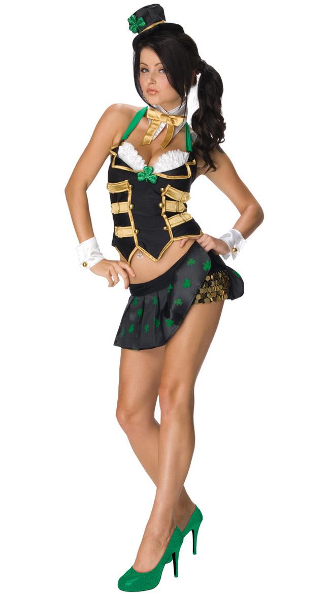 Secret Wishes Sassy Lass Adult Costume St. Patty's Day Size Small 2-6