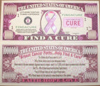 💸 10-Pack Pink Breast Cancer Awareness Novelty Bills – High-Quality Educational Handouts