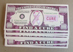 💸 10-Pack Pink Breast Cancer Awareness Novelty Bills – High-Quality Educational Handouts