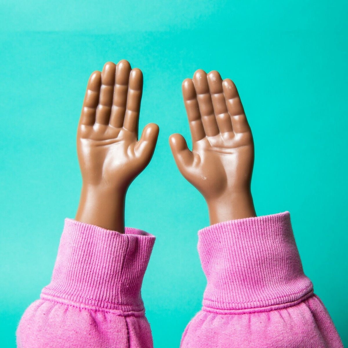 TINY HANDS Dark Skin Tone Trick up Your Sleeves Gag Prank Magic Joke - BigMouth