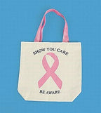 12-Pack Pink Breast Cancer Awareness Canvas Tote Bags – Wholesale Fundraiser Set 🎀👜