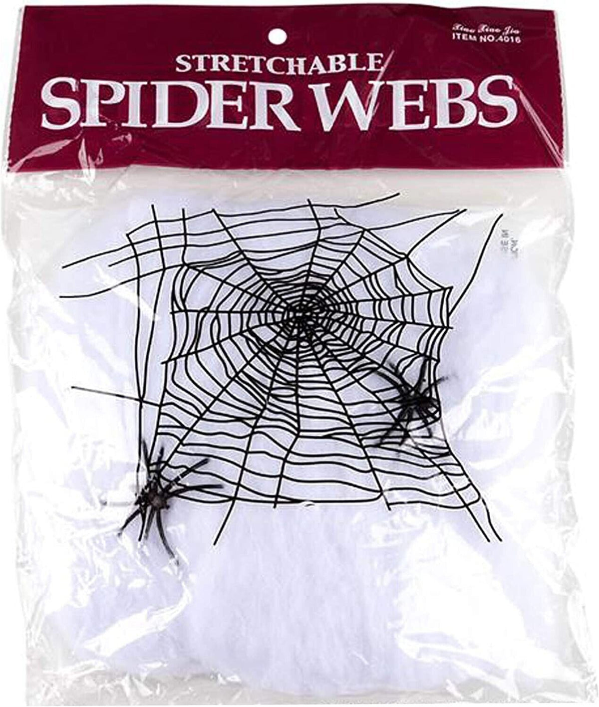 12-Pack Stretchable Spider Web Decorations – Halloween Creepy Cloth with Bonus Spiders 🕷️🕸️🎃