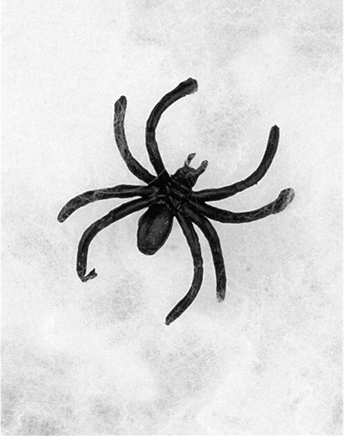 12-Pack Stretchable Spider Web Decorations – Halloween Creepy Cloth with Bonus Spiders 🕷️🕸️🎃