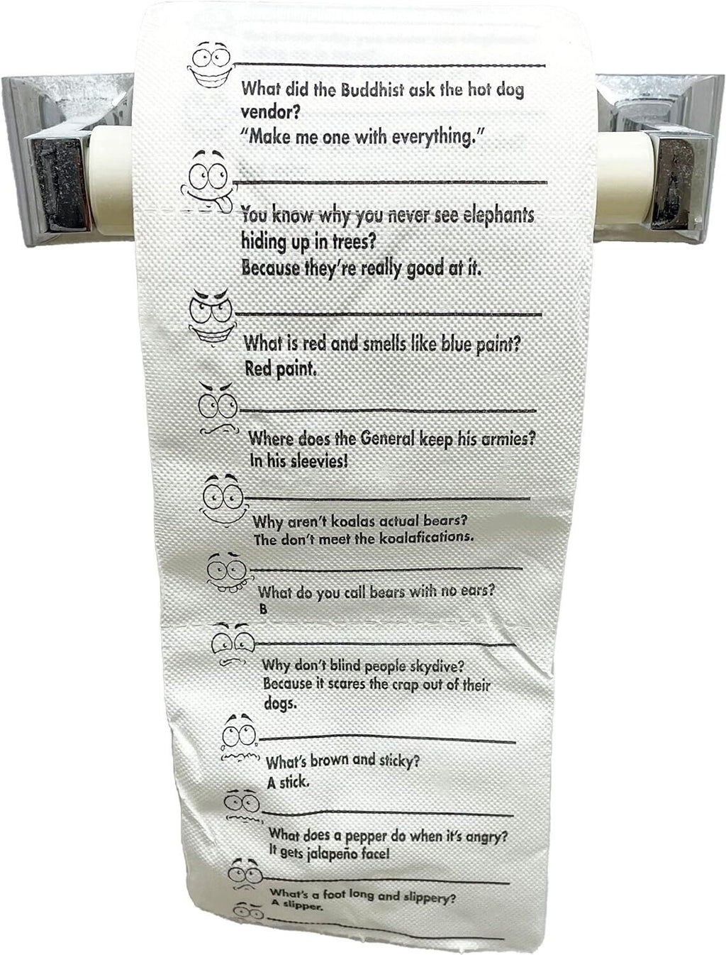🚽 Crap Jokes for the John – Toilet Paper Roll 🤣 Hilarious Bathroom Humor, Gag Gift