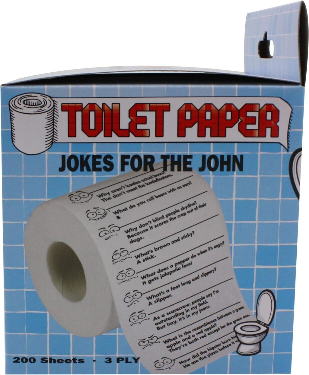 🚽 Crap Jokes for the John – Toilet Paper Roll 🤣 Hilarious Bathroom Humor, Gag Gift