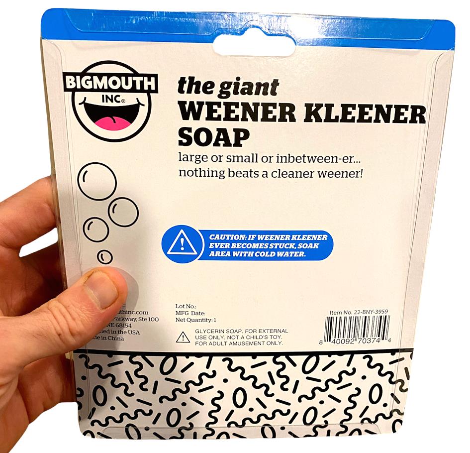 🍆 GIANT Weener Cleaner Soap – Hilarious Gag Gift