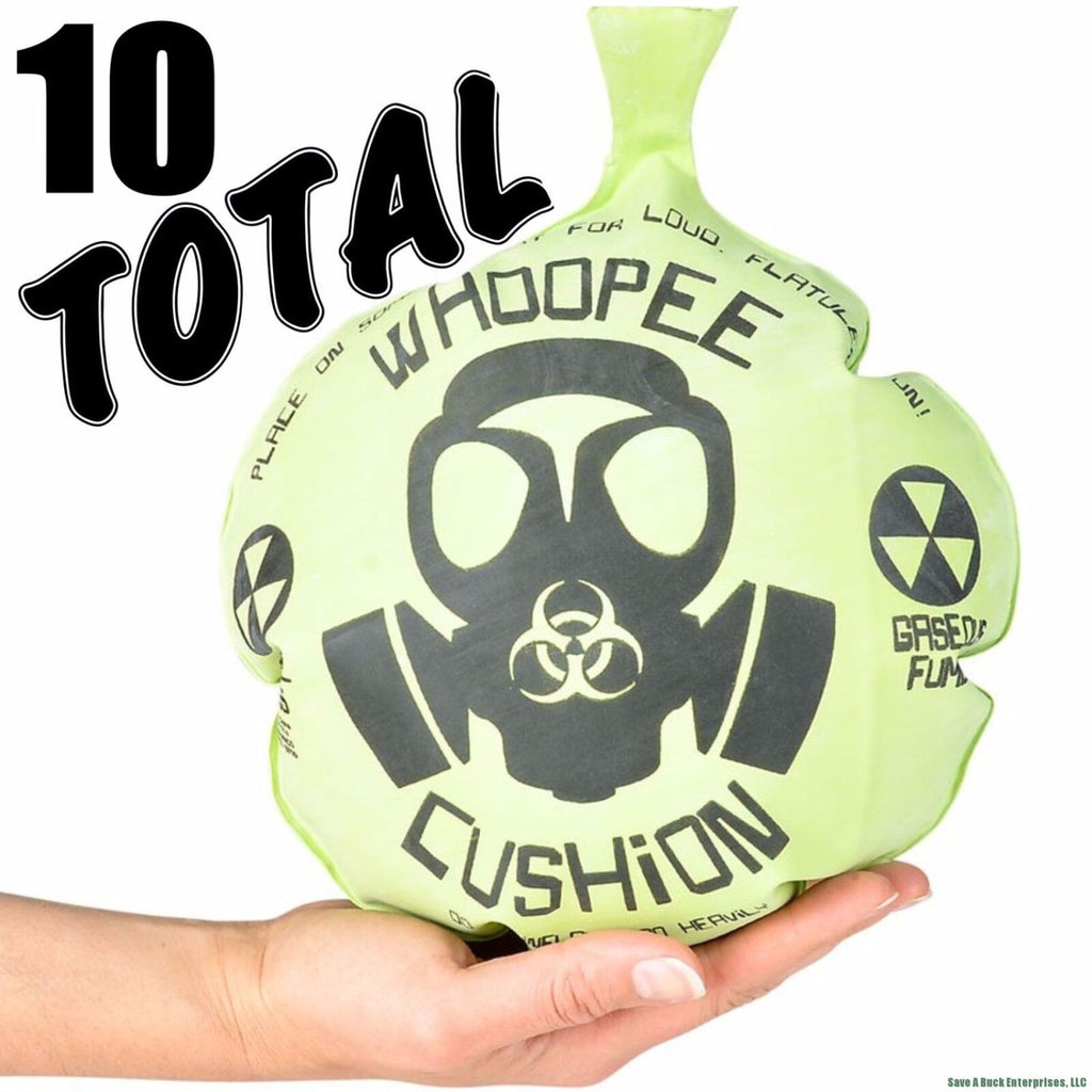 🎯10 Total MONDO Whoopee Cushions – Fart Sounds - GIANT 10" 🎉💨