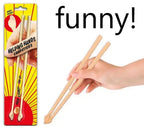 🥢 "HELPING HANDS" Chopsticks – Gag Gift for Foodies & Beginners