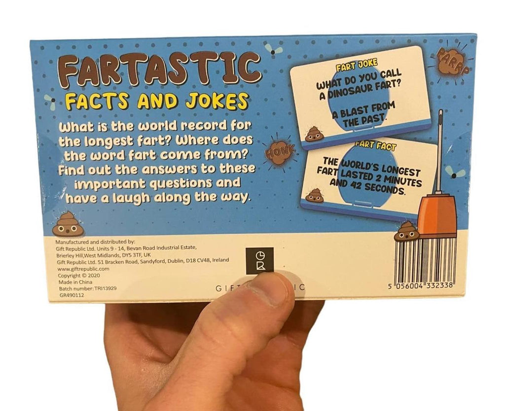 💨 Fartastic Facts & Jokes – 100-Card Gag Trivia Set