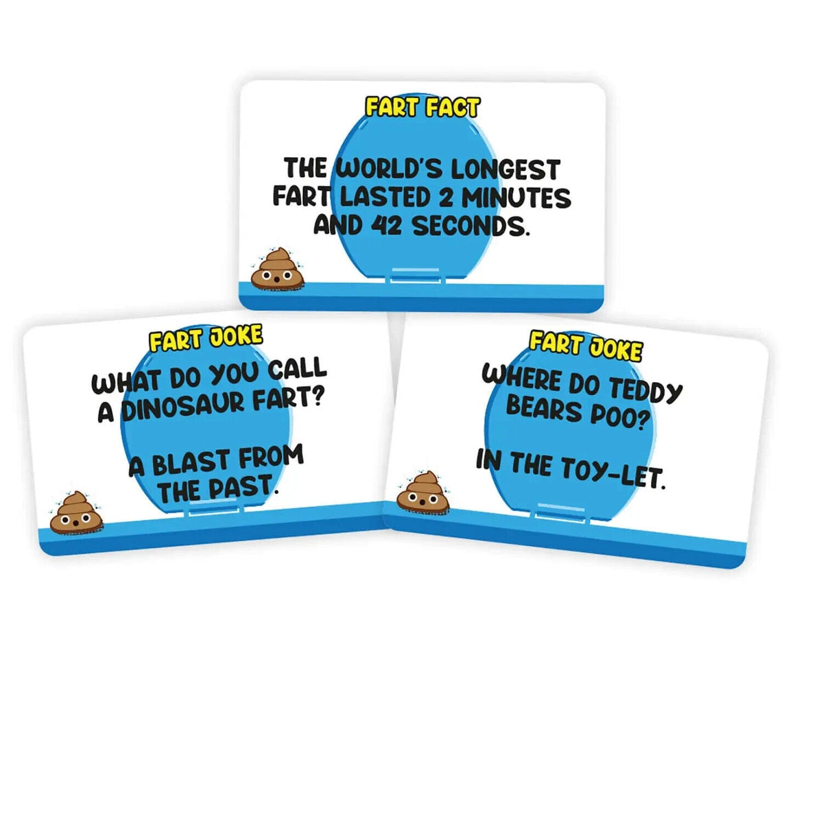💨 Fartastic Facts & Jokes – 100-Card Gag Trivia Set