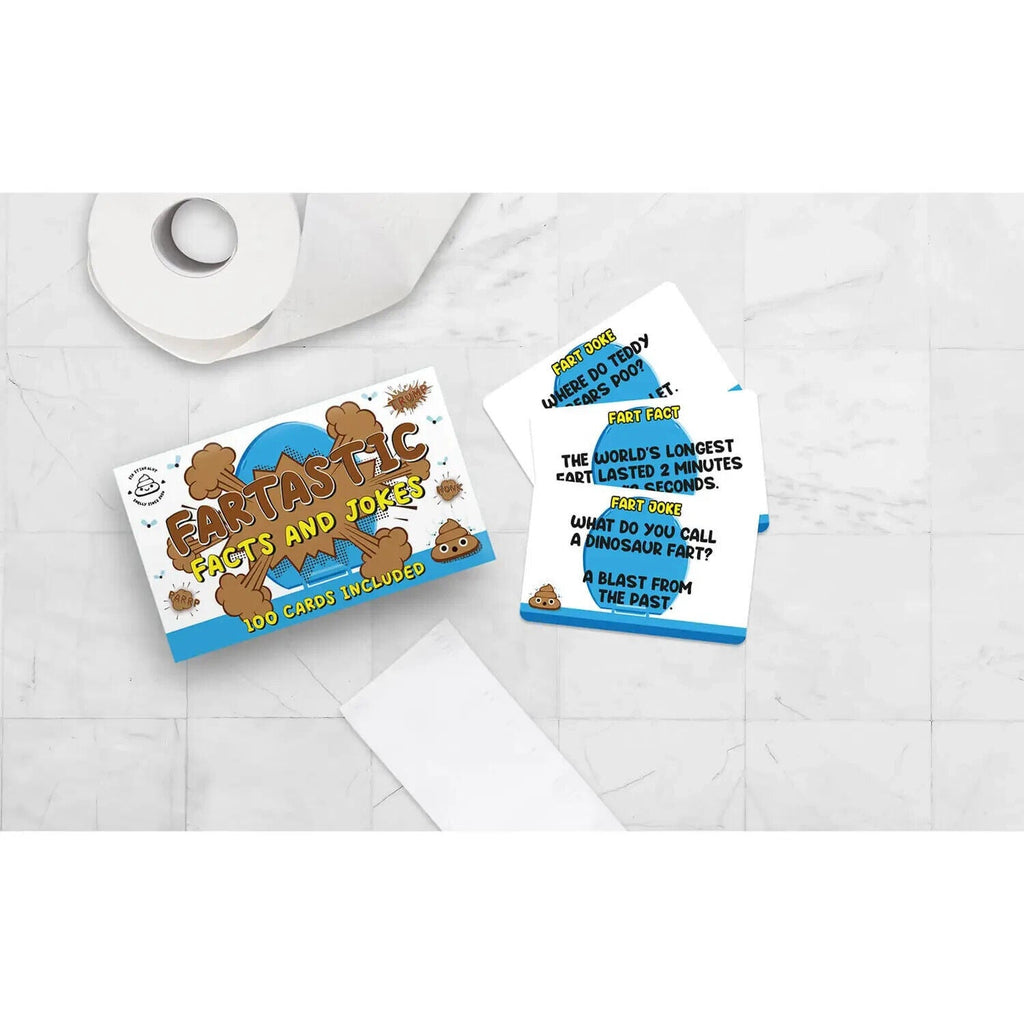 💨 Fartastic Facts & Jokes – 100-Card Gag Trivia Set