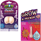 🍒🍆 Grow Boob + Grow Pecker Combo – Hilarious Water-Activated Gag Gift Set