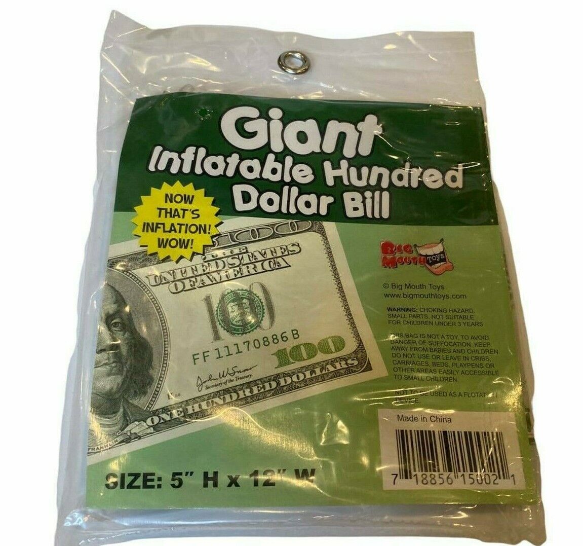 💵 Giant Inflatable $100 Bill – Big Bucks, Bigger Laughs!