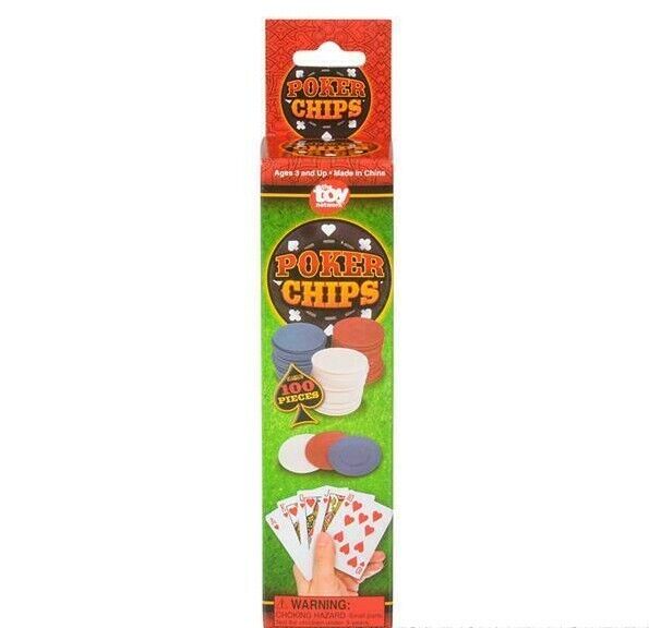 🃏 100 Plastic Poker Chips – Budget-Friendly Game Night Set!