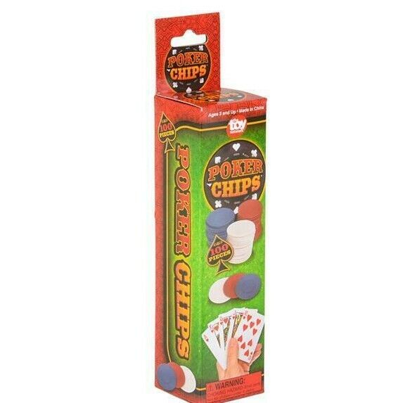 🃏 100 Plastic Poker Chips – Budget-Friendly Game Night Set!