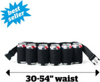 Black 6-Pack Beer Can Holder Belt – Hands-Free Party Essential 🍻🎯
