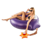 Inflatable "Cannonball" Pool Float – Giant 4FT Fun with Cup Holder! 💣💦