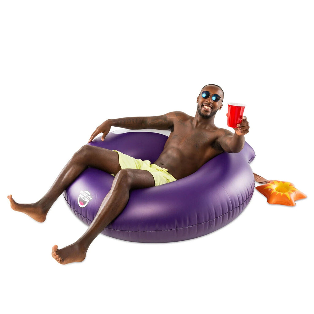 Inflatable "Cannonball" Pool Float – Giant 4FT Fun with Cup Holder! 💣💦