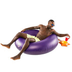 Inflatable "Cannonball" Pool Float – Giant 4FT Fun with Cup Holder! 💣💦