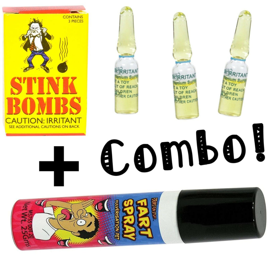 💨 Fart Spray + Rotten Egg Stink Bombs – Prank Combo Pack