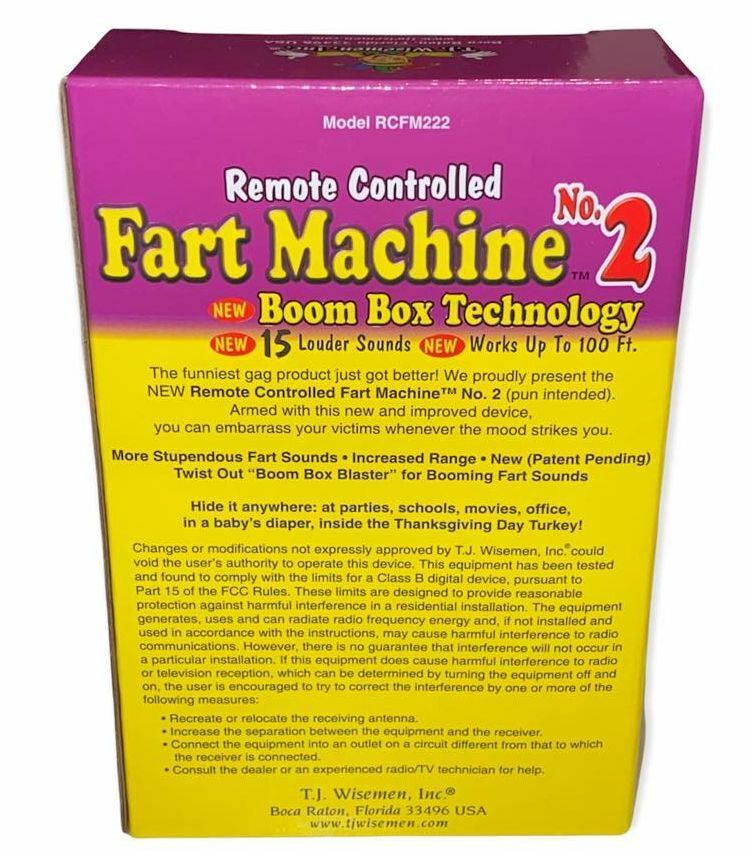 Fart Machine #2 Wireless Remote Control + Fart Stink Bomb Spray Can Combo 🤣💨