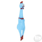 4 LARGE COLOR 16" RUBBER CHICKEN SQUEAK Screaming Sound Squeeze Dog Toy Novelty