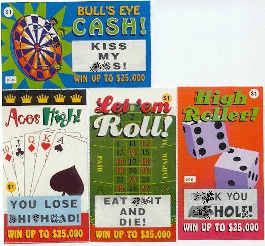 10-Pack Potty Mouth Curse Fake Lotto Tickets – Hilarious & Shocking Gag Prank Cards 💥🎫💬
