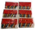 🔑 60-Pack Clip-On Keychains – 3" Inch Assorted Colors