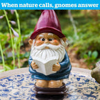 🚽 Gnome on a Throne – Hilarious Garden Gnome Statue by BigMouth Inc.