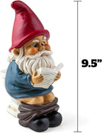 🚽 Gnome on a Throne – Hilarious Garden Gnome Statue by BigMouth Inc.