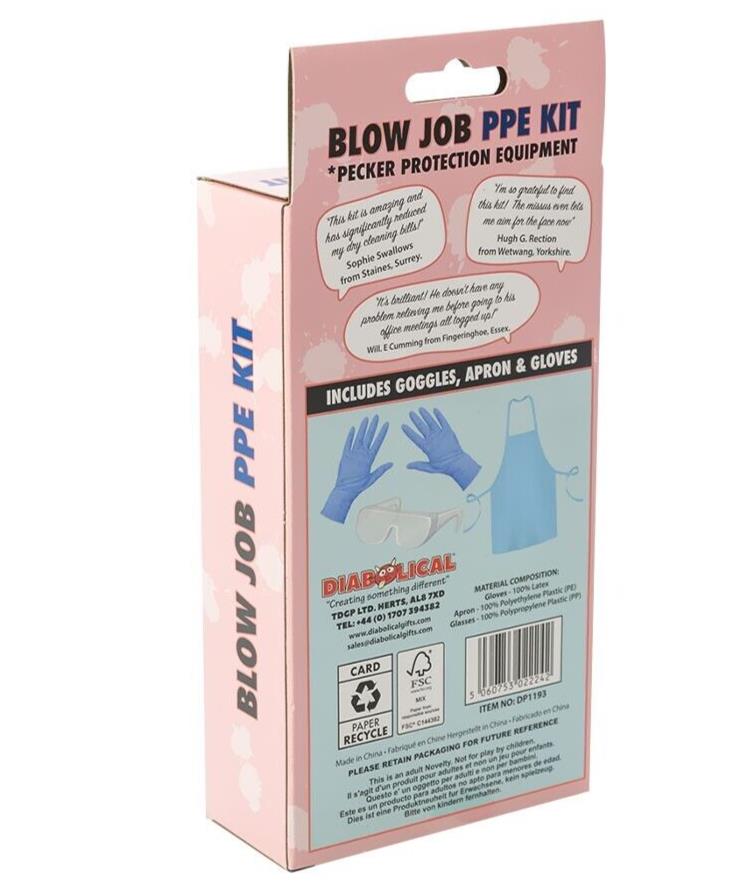 Blow Job PPE Kit – Hilarious Gag Gift for Adults! 😂🛑