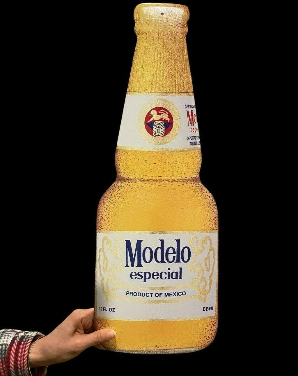 Modelo Especial Metal Beer Bottle Sign – 21” x 8” Bar & Mancave Decor 🍺🛠️