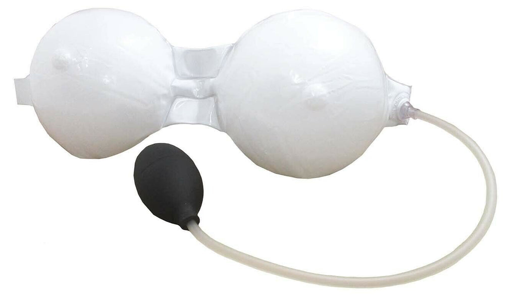 INFLATABLE BOOBS w/ Pump – Instant Boobie Bra – Hilarious Adult Gag Gift! 😂🎁