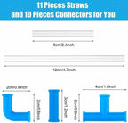 🥤 DIY Crazy Straw Kit – 21-Piece Build-Your-Own Sipping Maze