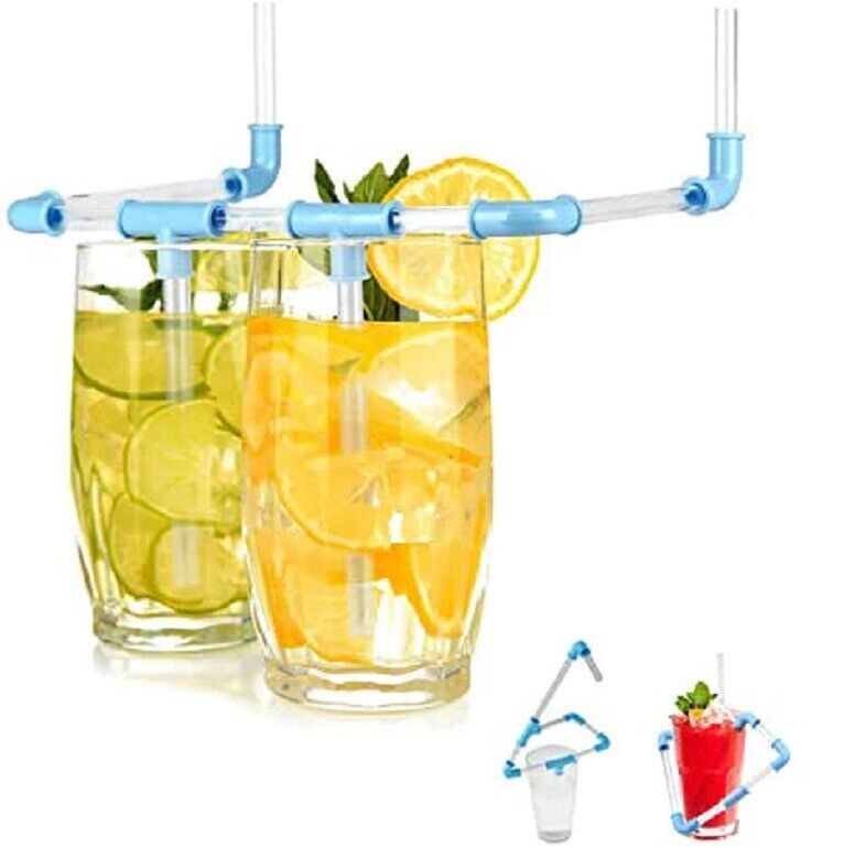 🥤 DIY Crazy Straw Kit – 21-Piece Build-Your-Own Sipping Maze