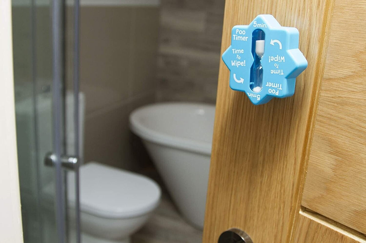 Poo Timer - Bathroom Potty Poop Clock Gag Joke Prank Birthday, Christmas, Secret