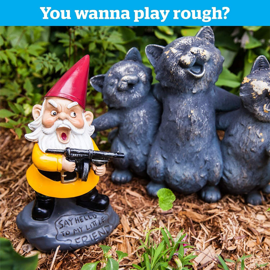 🔫 Scarface Garden Gnome – “Say Hello to My Little Friend” 🌿