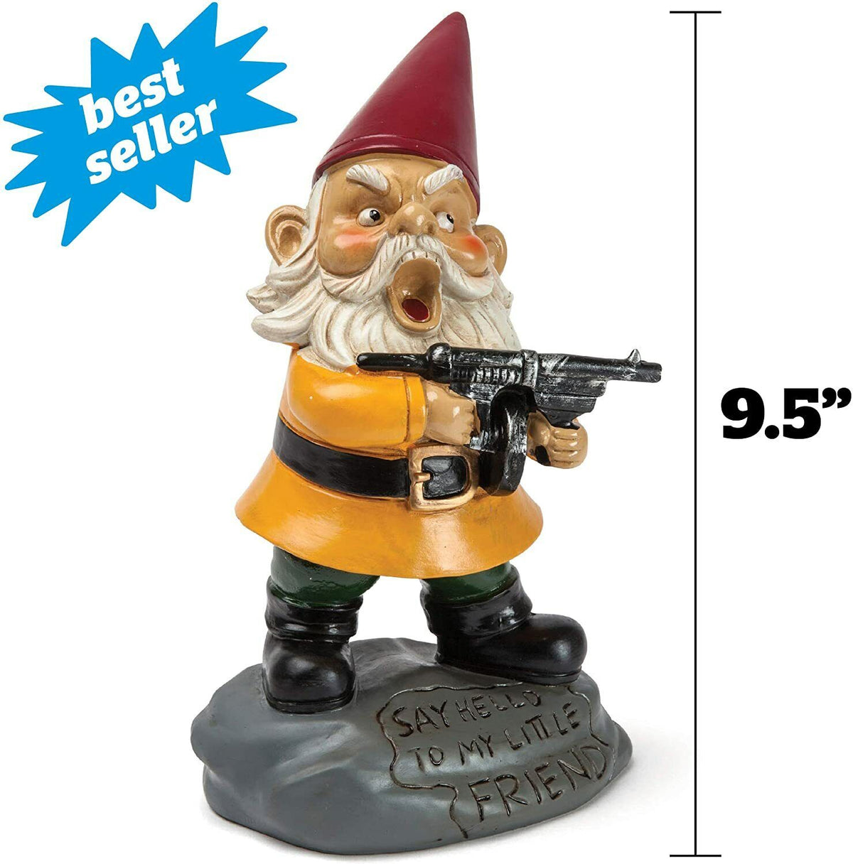 🔫 Scarface Garden Gnome – “Say Hello to My Little Friend” 🌿