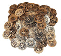 🏴‍☠️ 144pc Rustic Pirate Coins – Vintage Worn Look!