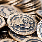 🏴‍☠️ 144pc Rustic Pirate Coins – Vintage Worn Look!