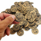 🏴‍☠️ 144pc Rustic Pirate Coins – Vintage Worn Look!
