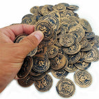 🏴‍☠️ 144pc Rustic Pirate Coins – Vintage Worn Look!