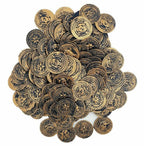 🏴‍☠️ 144pc Rustic Pirate Coins – Vintage Worn Look!