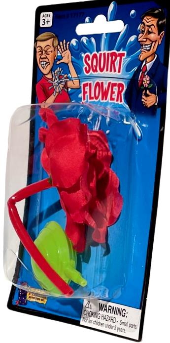 Classic Squirt Flower Gag – Red Rose Prank Toy for Costumes & Laughs 🌹💦🤣