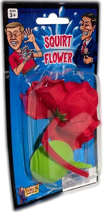 Classic Squirt Flower Gag – Red Rose Prank Toy for Costumes & Laughs 🌹💦🤣